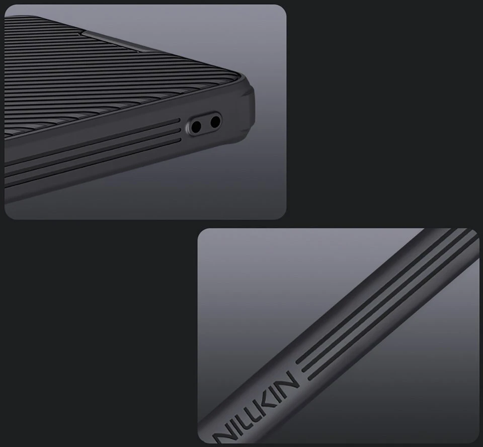 Dėklas Nillkin CamShield Pro su kamerų apsauga, juodas