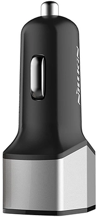 Dėklas Nillkin Celerity automobilinis įkroviklis - 2x USB-A + 1x USB-C, 32W sidabro spalvos