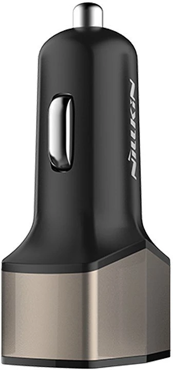 Dėklas Nillkin Celerity automobilinis įkroviklis - 2x USB-A + 1x USB-C, 32W aukso spalvos