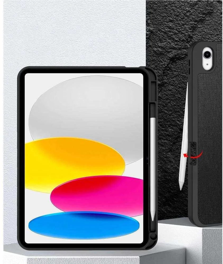 „Tech-Protect SC Pen Canvas“ dėklas iPad 10.9 colio planšetiniam kompiuteriui, 10 / 2022 / 11 colio planšetiniam kompiuteriui, 11 / 2025 - juodas