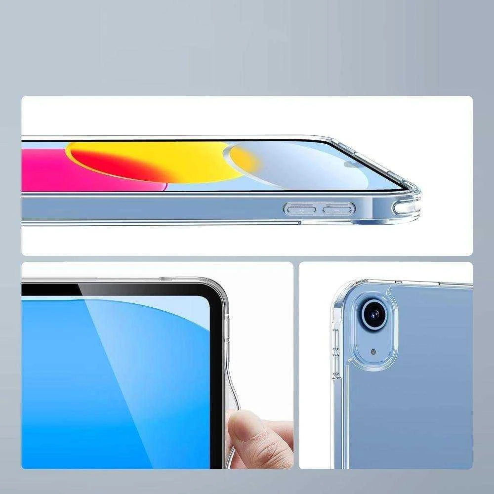 „Tech-Protect FlexAir“ hibridinis dėklas, skirtas „iPad 10.9“ 10 / 2022 / 11“ 11 / 2025 – skaidrus