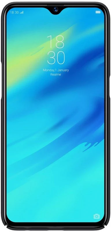 Nillkin Super Frosted Shield - dėklas skirtas Realme 3 Pro Realme X Lite juodos spalvos