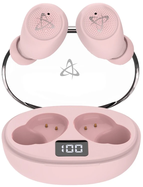Dėklas Rožinės Bluetooth į ausį įdedamos ausinės