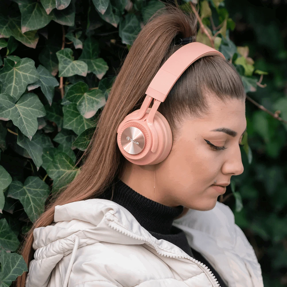 Dėklas Rožinės Tellur Feel Bluetooth ausinės