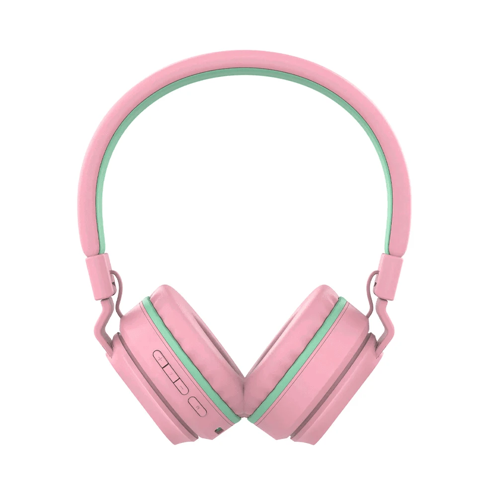 Dėklas Rožinės vaikiškos „Bluetooth“ ausinės „Tellur Buddy“