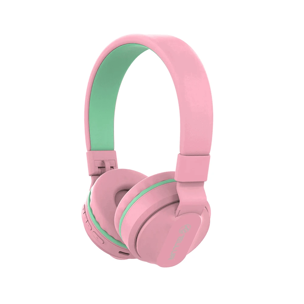 Dėklas Rožinės vaikiškos „Bluetooth“ ausinės „Tellur Buddy“