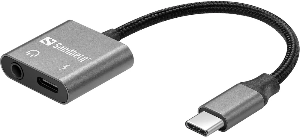 Sandberg USB-C garso adapteris PD65W
