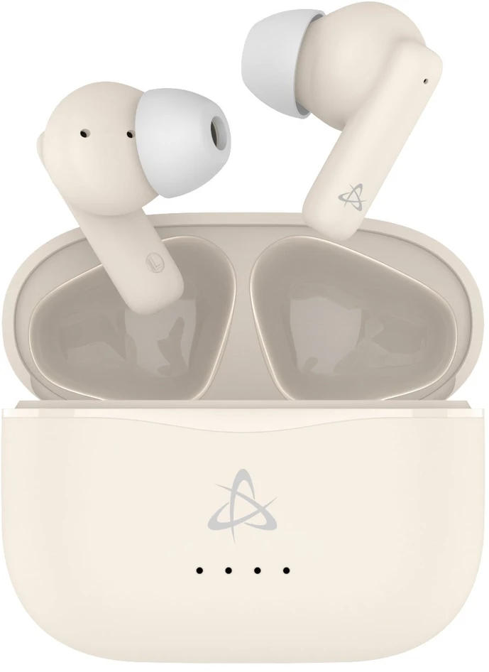 Dėklas Sbox EB-TWS05 rusvai gelsvas Bluetooth ausinės į ausį