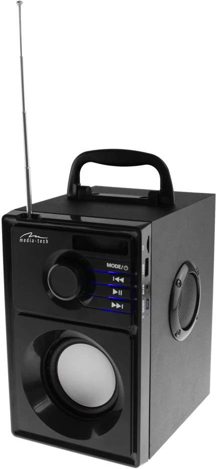 Dėklas Sidabrinis Bluetooth garsiakalbis Media-Tech MT3179 Boombox