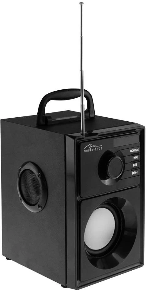 Dėklas Sidabrinis Bluetooth garsiakalbis Media-Tech MT3179 Boombox