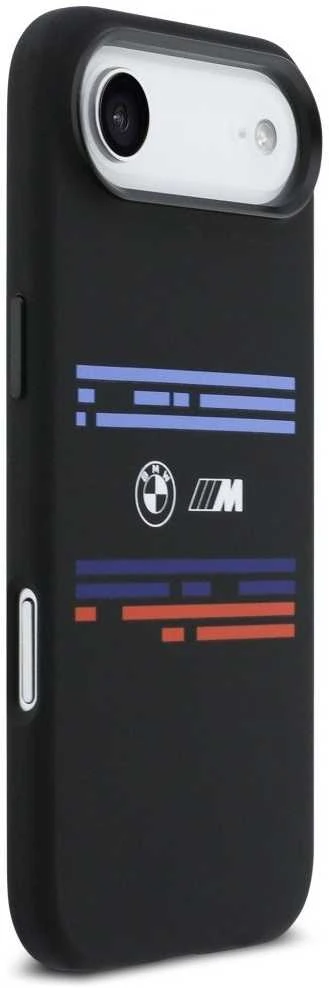 BMW M Silicon Horizontal Line MagSafe dėklas Apple iPhone Air juodos spalvos