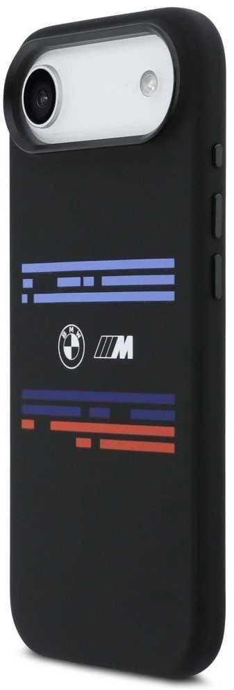 BMW M Silicon Horizontal Line MagSafe dėklas Apple iPhone Air juodos spalvos