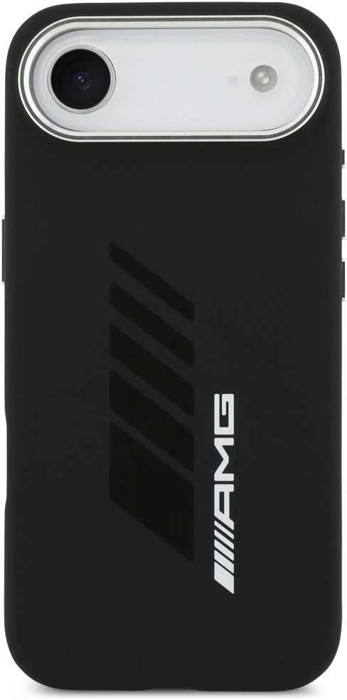 Mercedes AMG Silicone Oversize Rhombs MagSafe dėklas Apple iPhone Air juodos spalvos