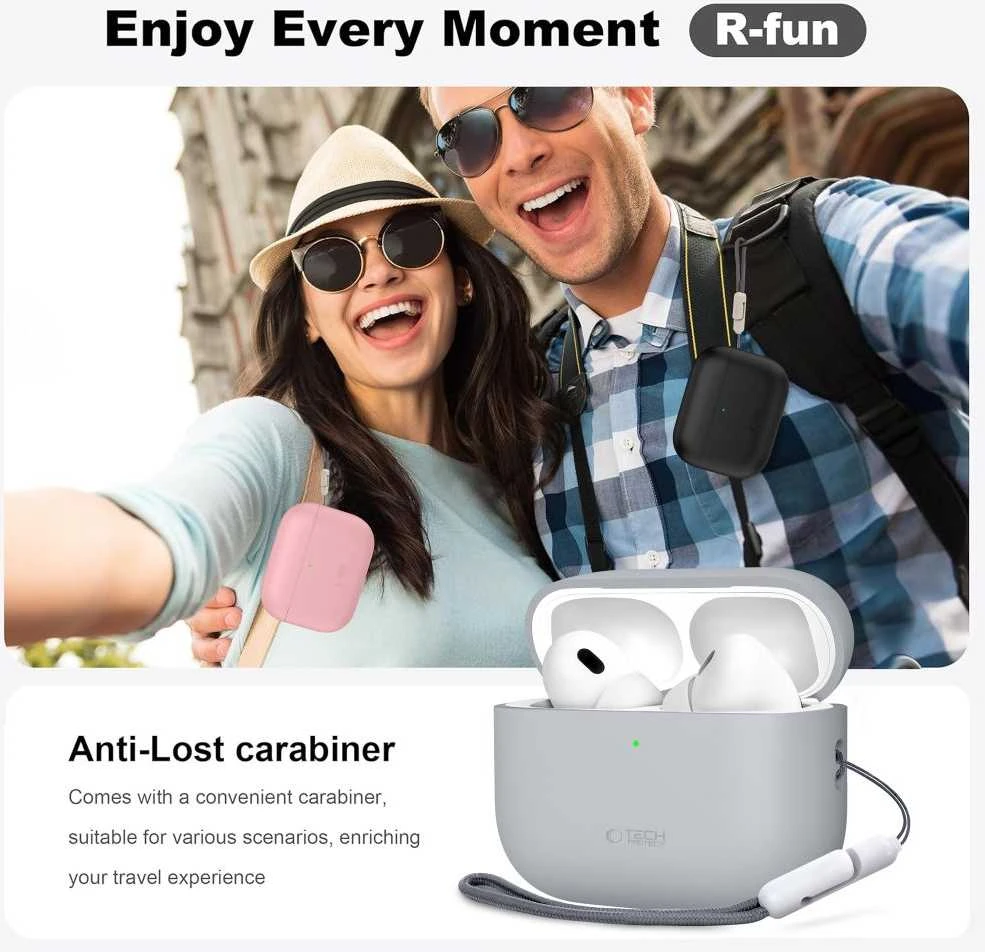 Tech-Protect Silikoninis dėklas for AirPods Pro 3 - Žalias