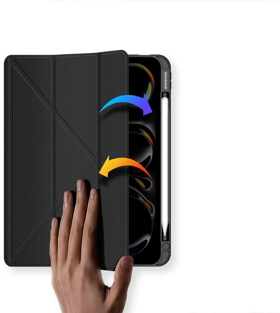 DUX DUCIS dėklas MAGI su pieštuko laikikliu iPad Pro 11 (2024) juodas
