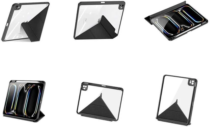 DUX DUCIS dėklas MAGI su pieštuko laikikliu iPad Pro 11 (2024) juodas