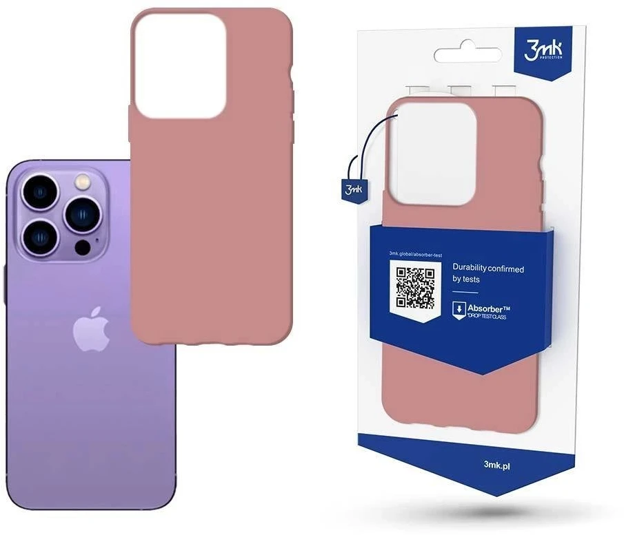 Dėklas 3mk Matt Case Apple iPhone 14 Pro Max rožinis