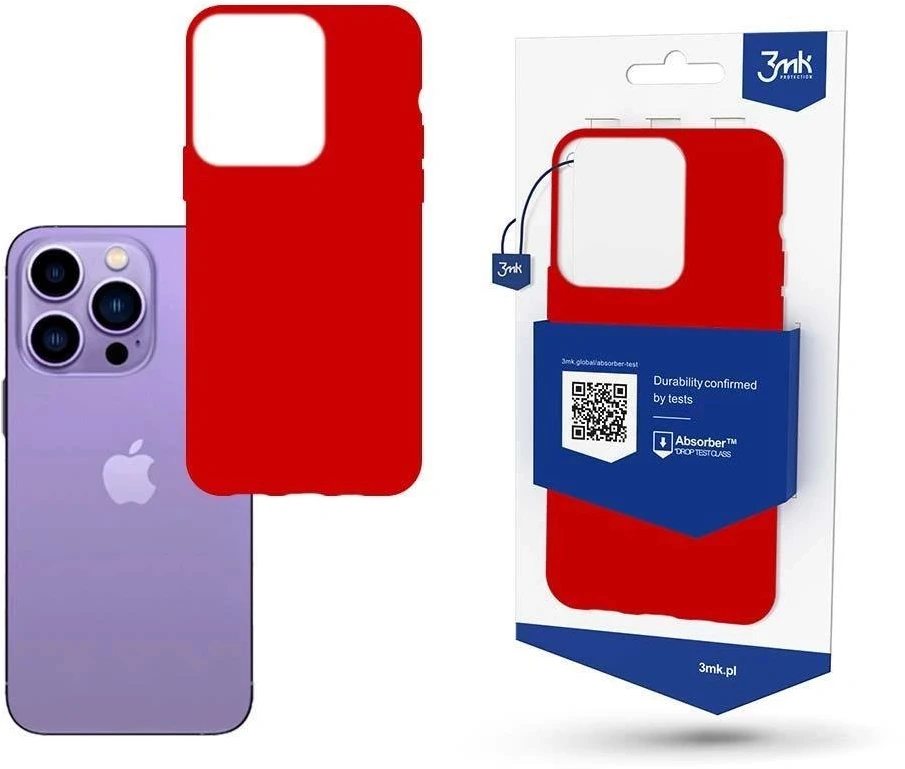 Dėklas 3mk Matt Case Apple iPhone 14 Pro Max raudonas
