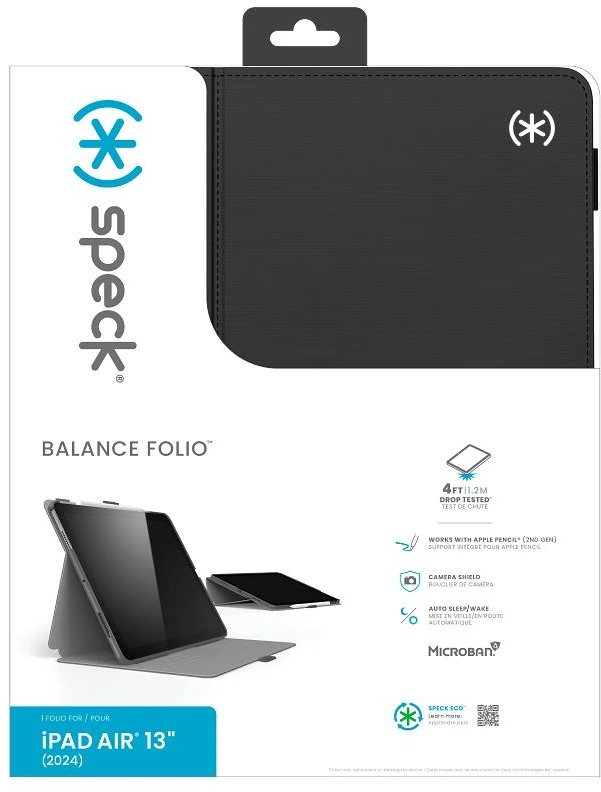 Speck Balance Folio do iPad Air 13” (2026 - 2024) juoda