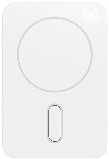 Speck Visur esantis laikiklis + „ClickLock“ – magnetinis „MagSafe“ laikiklis Baltas