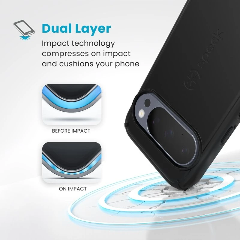 Speck ImpactHero Slim - dėklas Google Pixel 10 / Google Pixel 10 Pro Juodas