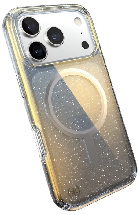 Speck Presidio Lux MagSafe - dėklas skirtas Apple iPhone 17 Pro Hyper Mirror Glitter / Sidabrinis Metallic