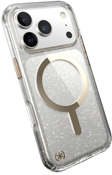 Speck Presidio Lux MagSafe - dėklas Apple iPhone 17 Pro Glitter / Gold Metallic