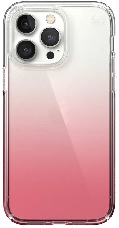 Speck Clear Presidio Perfect-Clear + Ombre - dėklas skirtas Apple iPhone 14 Pro Max su MICROBAN Clear / Vintage Rose Fade