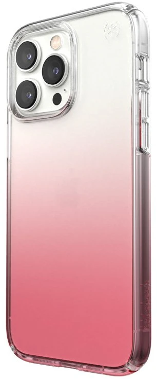 Speck Clear Presidio Perfect-Clear + Ombre - dėklas skirtas Apple iPhone 14 Pro Max su MICROBAN Clear / Vintage Rose Fade
