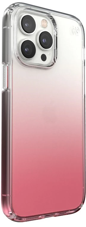 Speck Clear Presidio Perfect-Clear + Ombre - dėklas skirtas Apple iPhone 14 Pro Max su MICROBAN Clear / Vintage Rose Fade