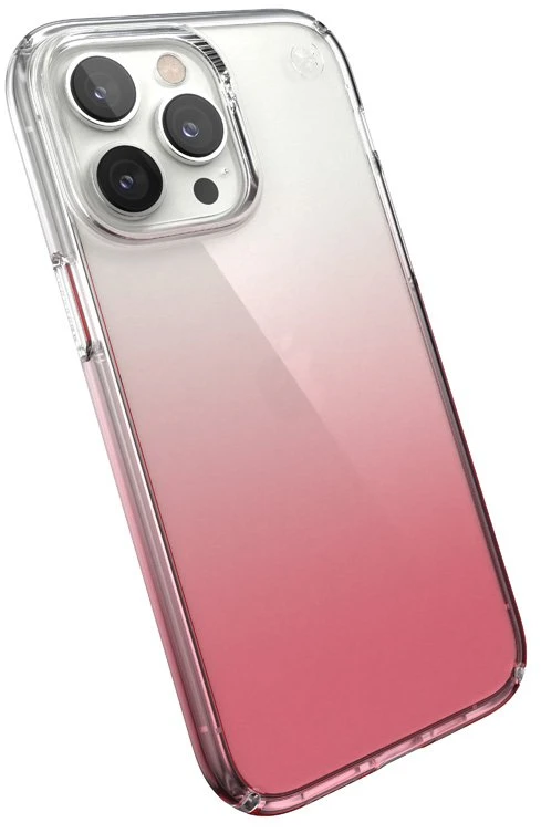 Speck Clear Presidio Perfect-Clear + Ombre - dėklas skirtas Apple iPhone 14 Pro Max su MICROBAN Clear / Vintage Rose Fade