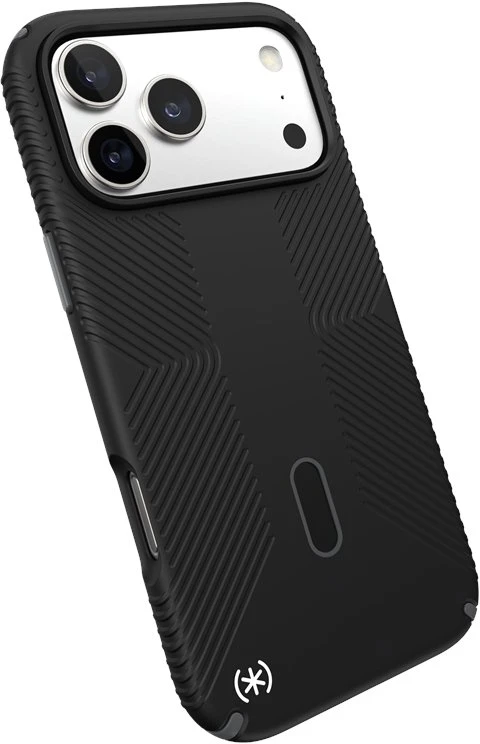 Speck Presidio2 Grip ClickLock & MagSafe - dėklas Apple iPhone 17 Pro Max Juodas / Slate Pilkas / Baltas