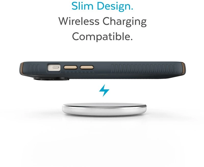 Speck Presidio2 Grip - dėklas skirtas Apple iPhone 15 Plus / 14 Plus su MICROBAN coating Charcoal / Cool Bronze / Slate