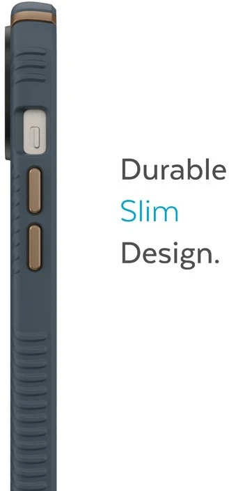 Speck Presidio2 Grip - dėklas skirtas Apple iPhone 15 Plus / 14 Plus su MICROBAN coating Charcoal / Cool Bronze / Slate