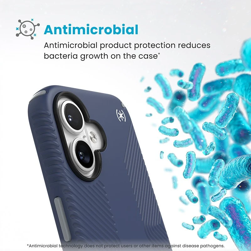 Dėklas Speck Presidio2 Grip do iPhone 16 mėlyna