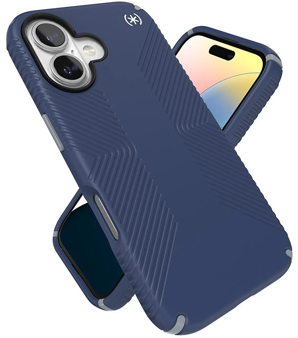 Dėklas Speck Presidio2 Grip do iPhone 16 mėlyna