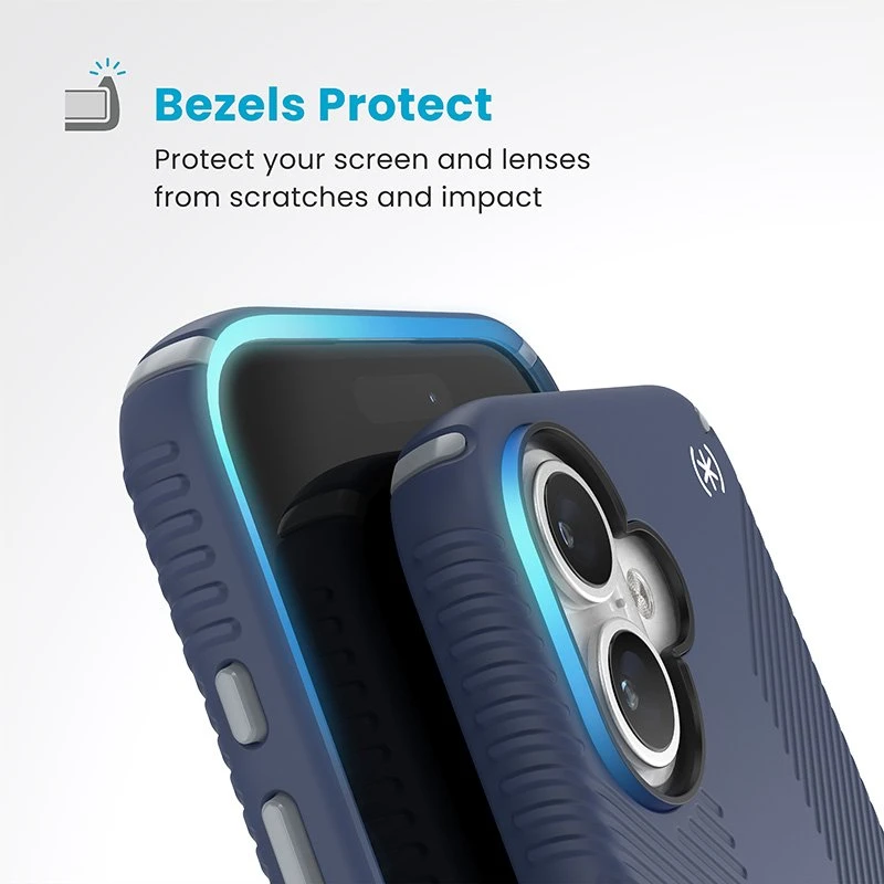 Dėklas Speck Presidio2 Grip do iPhone 16 mėlyna