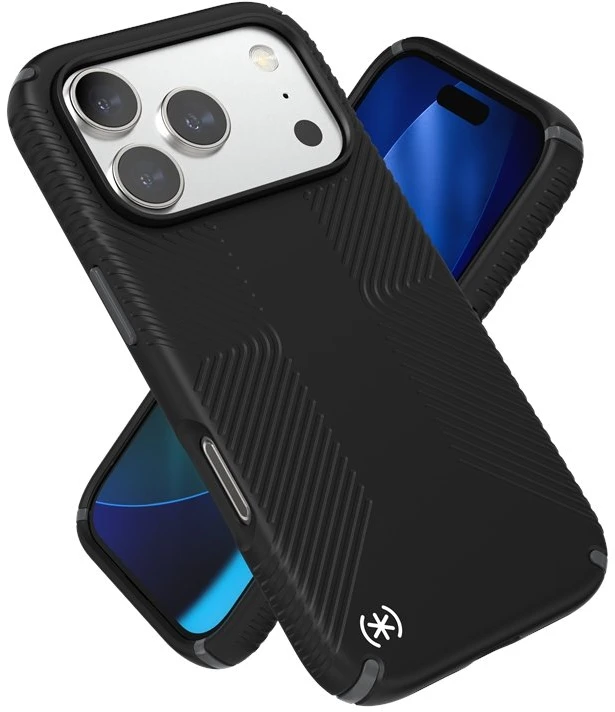 Speck Presidio2 Grip MagSafe - dėklas Apple iPhone 17 Pro Juodas / Slate Pilkas / Baltas