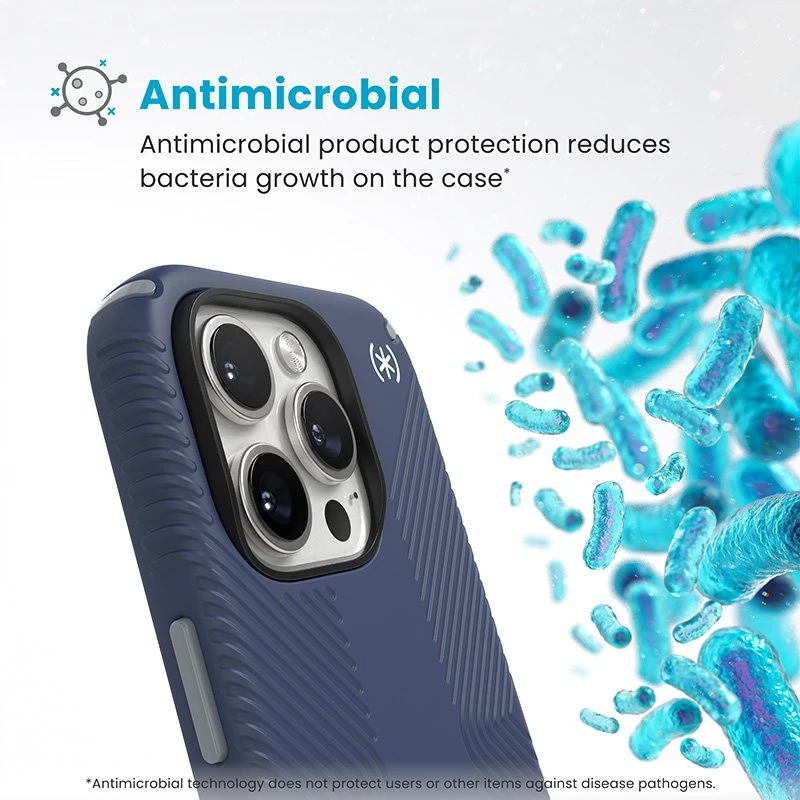 Dėklas Speck Presidio2 Grip ClickLock & MagSafe do iPhone 16 Pro tamsiai mėlyna