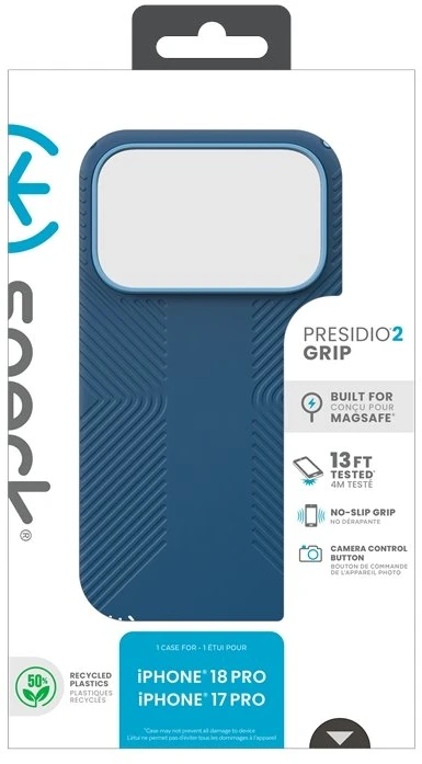 Dėklas Speck Presidio2 Grip MagSafe iPhone 18 Pro / 17 Pro, Deep Sea