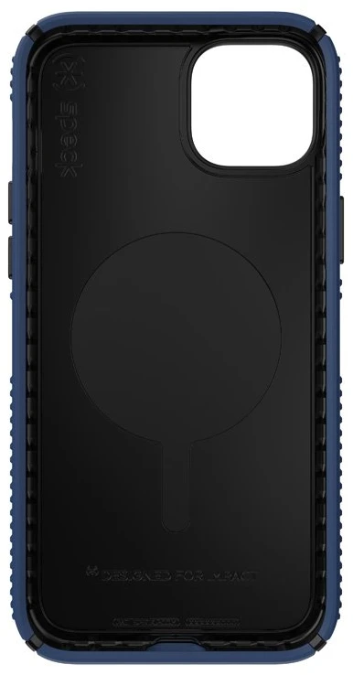 Speck Presidio2 Grip + MagSafe - dėklas skirtas Apple iPhone 14 Plus su MICROBAN coating Coastal Mėlyna / Juodas / Baltas