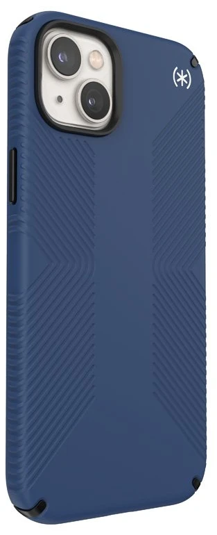 Speck Presidio2 Grip + MagSafe - dėklas skirtas Apple iPhone 14 Plus su MICROBAN coating Coastal Mėlyna / Juodas / Baltas