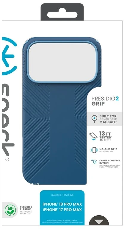 Dėklas Speck Presidio2 Grip MagSafe iPhone 18 Pro Max / 17 Pro Max, Deep Sea