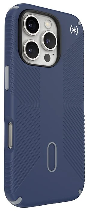 Dėklas Speck Presidio2 Grip ClickLock & MagSafe do iPhone 16 Pro tamsiai mėlyna