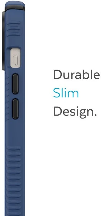 Speck Presidio2 Grip + MagSafe - dėklas skirtas Apple iPhone 14 Plus su MICROBAN coating Coastal Mėlyna / Juodas / Baltas