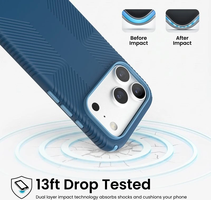 Dėklas Speck Presidio2 Grip MagSafe iPhone 18 Pro / 17 Pro, Deep Sea