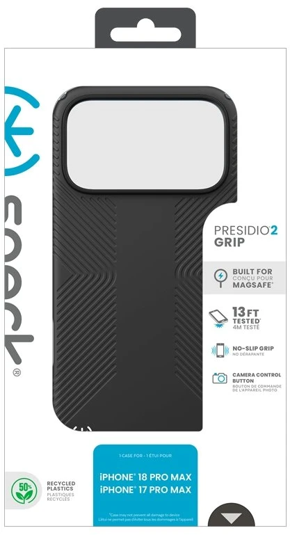 Dėklas Speck Presidio2 Grip MagSafe, juodas