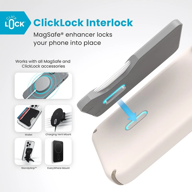 Dėklas Speck Presidio2 Pro ClickLock & MagSafe do iPhone 16 Plus smėlio spalva