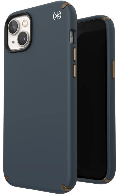 Speck Presidio2 Pro - dėklas skirtas Apple iPhone 15 Plus / 14 Plus su MICROBAN coating Charcoal / Cool Bronze / Slate