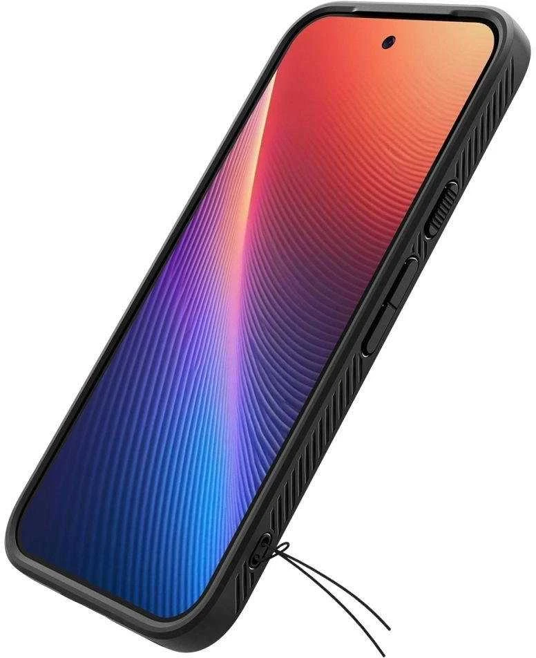 Spigen Liquid Air Dėklas, skirtas Google Pixel 9A – Matinis Juodas